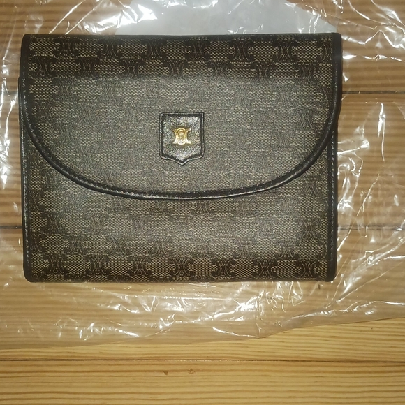 CELINE Macadam Bifold Wallet, Brown - Picture 1 of 6